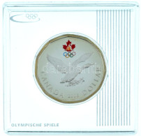Kanada 2006. 1$ Ag "Téli Olimpia 2006 - Lucky Loonie" Részben Multicolor, Kapszulában T:PP Patina Canada 2006. 1 Dollar  - Zonder Classificatie