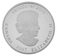 Kanada 2007. 25$ Ag "A Vancouveri Téli Olimpia 2010 / Alpesi Síelés (lesiklás)" Forgalomba Nem Került, Részben Hologramo - Non Classés