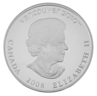 Kanada 2008. 25$ Ag "A Vancouveri Téli Olimpia 2010 / Műkorcsolya" Forgalomba Nem Került, Részben Hologramos Emlékérme,  - Non Classés