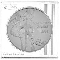 Kazahsztán 2005. 100T Ag "Torinói Téli Olimpia 2006 - Síelés" Kapszulában T:PP /  Kazakhstan 2005. 100 Tenge Ag "Olympic - Non Classés