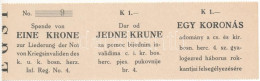 ~1914-1918. "Egy Koronás Adomány A Császári és Királyi Bosnia Hercegovinai 4. Számú Gyalogezred Háborús Rokkantjai Felse - Ohne Zuordnung