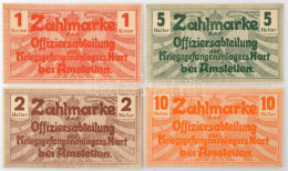 Ausztria / Hart Bei Amstetten Hadifogolytábor ~1914-1918. 2h + 5h + 10h + 1K T:AU Sarokhajlások / Austria / Hart Bei Ams - Unclassified