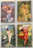 **, * 80 Db RÉGI Erotikus Művész Képeslap Vegyes Minőségben Albumban / 80 Pre-1945 Erotic Art Motive Postcards In Mixed  - Unclassified