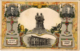 ** T3 1856-1906 Budapest, Országos Központi Katolikus Legény Egyesület 50. évfordulójára Készített Emléklap. Szaboky Ado - Non Classés