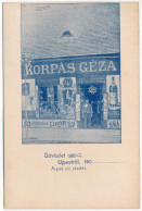 ** T2 Budapest IV. Újpest, Korpás Géza Zsidó Kereskedő üzlete "Petőfihez" Árpád út 26/A. Judaika / Hungarian Jewish Shop - Unclassified