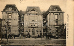 T2/T3 1912 Budapest VII. Dr. Herczel-féle Fasor Szanatórium, Automobil (fl) - Ohne Zuordnung