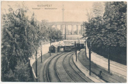 T3 1908 Budapest XIV. Városliget, Kisföldalatti, Vonat (ázott / Wet Damage) - Ohne Zuordnung