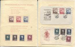 Tschechoslowakei Sokol Gedenkbuch Mit 532-4 + 540-3 FDC - Storia Postale