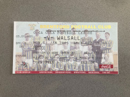 Brentford V Walsall 2004-05 Match Ticket - Biglietti D'ingresso