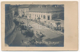 * T3/T4 1919 Szeged, Bastille Napi Nemzeti ünnepi Parádé Július 14-én A Francia Megszállás Alatt, Francia Tankok Vonulás - Non Classificati