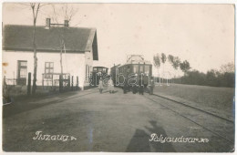 * T2/T3 Tiszaug, Pályaudvar, Vasútállomás, Vonat. Photo (fa) - Ohne Zuordnung