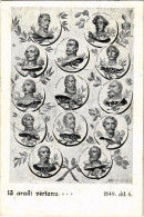 T2/T3 1899 (Vorläufer) Arad, 13 Aradi Vértanú... 1849. Október 6. Kurcz és Társa / The 13 Martyrs Of Arad (EK) - Sin Clasificación