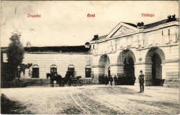 T2/T3 1907 Arad, Várkapu Katonákkal, Őrszoba / Castle Gate With K.u.K. Soldiers, Guard Room (fl) - Sin Clasificación