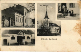 * T2/T3 1912 Bardóc, Bradut; Református Templom, Községháza és Csendőr Laktanya, Fogyasztási Szövetkezet üzlete, Központ - Non Classificati