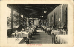 ** T2/T3 Bikszád-gyógyfürdő, Baile Bixad; Az étterem Terasza Pincérekkel / Spa Restaurant, Terrace With Waiters - Lepore - Non Classés