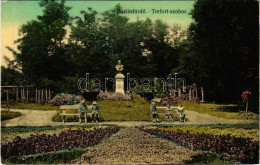 T2/T3 1915 Buziásfürdő, Baile Buzias; Trefort Szobor / Statue (EK) - Non Classés