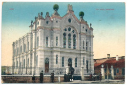 * T2/T3 1912 Dés, Dej; Izraelita Ortodox Templom, Zsinagóga. Gálócsi Samu Kiadása / Orthodox Synagogue (EK) - Non Classés