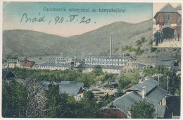 T2/T3 1911 Gurabárza, Barza, Gura-Barza (Kristyor, Criscior); Aranyzúzó és Bányabejárat. Gedő Manó Fényképész Felvétele, - Non Classés