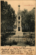 * T2/T3 1902 Gyulafehérvár, Karlsburg, Alba Iulia; Lousenau Monument / Losenau Emlékmű / Lossenau Statue (Rb) - Non Classés