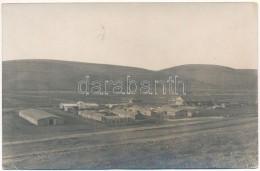 T2/T3 1918 Jakabfalva, Iacasdorf, Jakobsdorf Bei Agnetheln, Iacobeni; Bahnhof / Vasútállomás, építkezés / Railway Statio - Zonder Classificatie