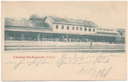 T2/T3 1899 (Vorläufer) Kiskapus, Kis-Kapus, Kleinkopisch, Copsa Mica; Vasútállomás / Railway Station (kis Szakadás / Sma - Non Classés
