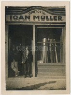 * T2 1934 Kolozsvár, Cluj; Müller János Szabómester üzlete / Croitoria Ioan Müller / Tailor's Shop. Photo (non PC) - Non Classés