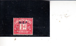 M.E.F.  1942 - Yvert Tasse 2° - - Eritrea