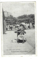 Carte Postale : Les Petits Métiers Parisiens . Le Réparateur De Porcelaine(  Dos  Pub Chicorée La Belle Jardinière ) - Petits Métiers à Paris