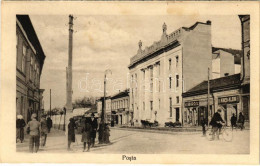 ** T2/T3 Marosvásárhely, Targu Mures; Posta, Biró, Kincs és Klein üzlete / Street View, Post Office, Shops (képeslapfüze - Unclassified