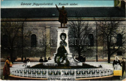 T2/T3 1917 Nagyszalonta, Salonta; Kossuth Szobor / Monument, Statue (EK) - Unclassified