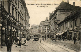 T2/T3 1915 Nagyszeben, Hermannstadt, Sibiu; Heltauergasse, Hotel Römischer Kaiser / Nagydisznódi Utca, Szálloda, Jul. Ro - Zonder Classificatie