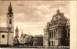 * T2/T3 1906 Nagyvárad, Oradea; Szent László Tér, Városháza, Templomok. Vidor Manó Kiadása / Square, Town Hall, Churches - Ohne Zuordnung