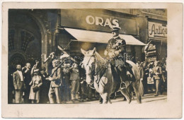 T3 1940 Nagyvárad, Oradea; Bevonulás, Horthy Miklós Fehér Lovon, Orás üzlet / Entry Of The Hungarian Troops, Shops. Phot - Ohne Zuordnung