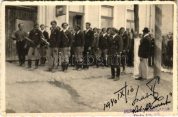 * T2/T3 1940 Nyárádszereda, Nyárád-Szereda, Miercurea Nirajului; Bevonulás / Entry Of The Hungarian Troops. Photo + "194 - Unclassified