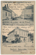 T2/T3 1911 Oravica, Oravita; Templom Tér, Fő Utca, Népbank, Koncz Pál üzlete / Square, Street, Bank, Shop (EK) - Non Classés