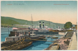 * T2/T3 1914 Orsova, Kikötő Részlet, Gőzhajó / Hafenpartie / Port, Steamships (Rb) - Ohne Zuordnung