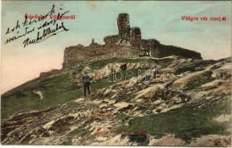 T2/T3 1907 Világos, Siria; Vár Romjai. Kerpel Izsó Kiadása. Spiroch Lajos Felvétele / Cetatea Siriei / Castle Ruins (EK) - Unclassified