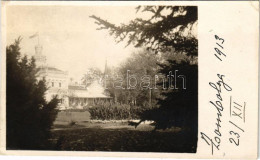 T2/T3 1913 Zsombolya, Hatzfeld, Jimbolia; Gróf Csekonics Csitó Kastélya / Castle. Photo (EK) - Unclassified