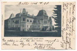 T3/T4 1906 Betlér, Betliar (Rozsnyó, Roznava); Gróf Andrássy Kastély. Falvi Jenő Kiadása / Castle (szakadás / Tear) - Unclassified
