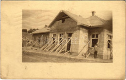 T2/T3 1915 Garamkövesd, Kamenica Nad Hronom; Tiszti Lak építés Közben / Officers' House In Construction. Photo (EK) - Non Classés