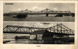 T2/T3 Gúta, Kolárovo; Vág Dunahíd, úszó Hajómalom / Váh River Bridge, Floating Shipmills (boat Mills) (EB) - Zonder Classificatie