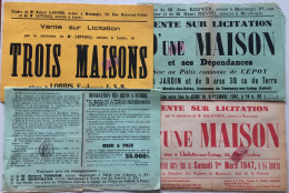 802 FISCAUX  FRANCE LOT De 4 AFFICHES - Autres & Non Classés