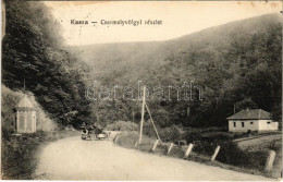 T2/T3 1916 Kassa, Kosice; Csermelyvölgyi Részlet Autóval. Varga Bertalan Kiadása / Valley, Automobile (fl) - Ohne Zuordnung