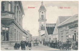 T2/T3 1908 Komárom, Komárno; Jókai Mór Utca, Girch József üzlete / Street View, Shops (EK) - Ohne Zuordnung