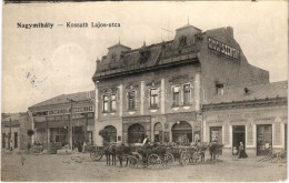 T2 1918 Nagymihály, Michalovce; Kossuth Lajos Utca, Gyógyszertár, Gluck Mór üzlete, Zempléni Takarékpénztár Részvénytárs - Ohne Zuordnung