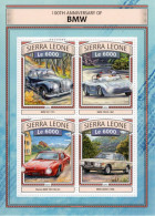 Sierra Leone - 2016 -  100th Anniversary Of BMW - BMW 501-700RS-Martini 700-2800CS - 4v MS  Neuf/Mint MNH - Auto's