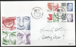 Martin Mörck. Denmark 2007. Personalities. Michel 1477 - 1480 FDC. Signed. - FDC