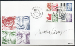 Martin Mörck. Denmark 2007. Personalities. Michel 1477 - 1480 FDC. Signed. - FDC