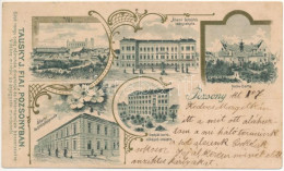 * T2/T3 1899 (Vorläufer) Pozsony, Pressburg, Bratislava; Vár, állami Felsőbb Leányiskola, Notre Dame, Orsolyák Tanítónők - Non Classés