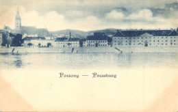 T2/T3 1899 (Vorläufer) Pozsony, Pressburg, Bratislava; Dunai Rakpart / Danube Quay - Non Classés